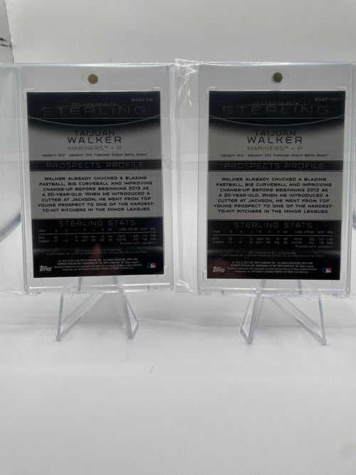 2013 Bowman Sterling Taijuan Walker Prospect Auto Set (x2) #BSAP-TW