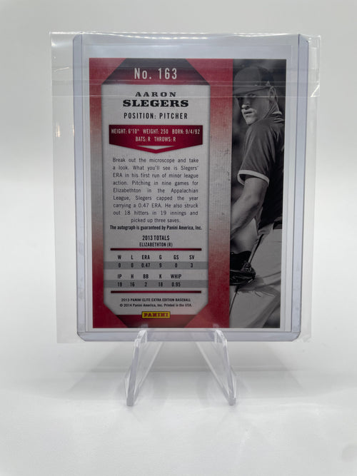 2013 Donruss Elite Extra Edition Aaron Slegers Aspirations Rookie Die-Cut /200