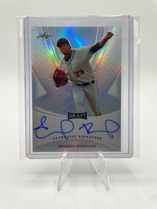 2013 Leaf Metal Draft Eduardo Rodriquez Rookie Refractor Auto