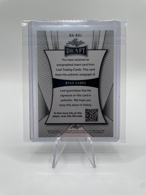 2013 Leaf Metal Draft Ryan Eades Rookie Refractor Auto
