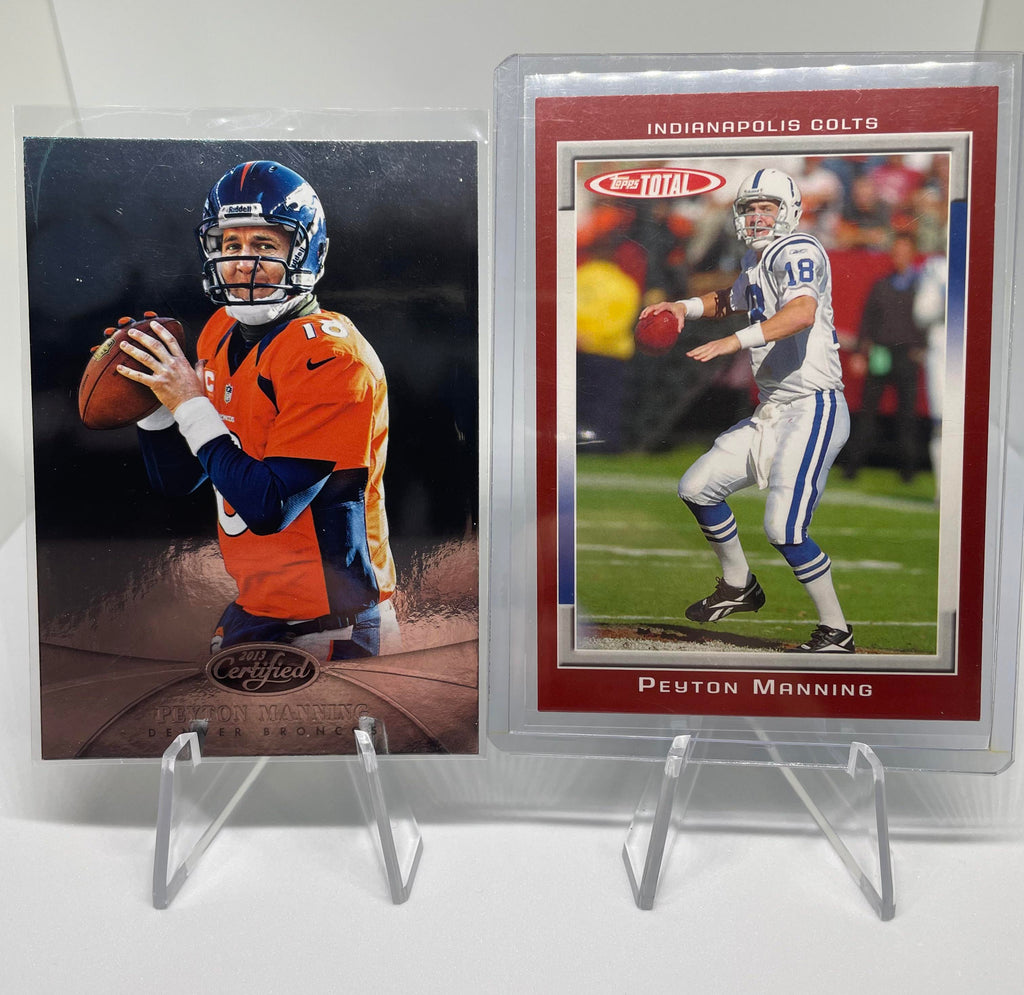 2013 Panini Certified Peyton Manning Silver #56 + /2006 Topps Total Red SP #300