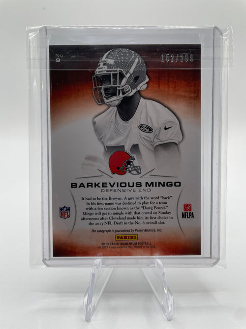 2013 Panini Momentum Barkevious Mingo Rookie Initiation Autograph /200