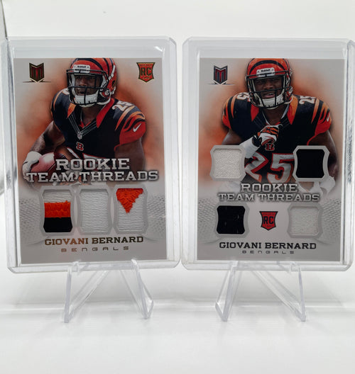 2013 Panini Momentum Giovani Bernard Rookie Quad Patch /299 + Triple /25