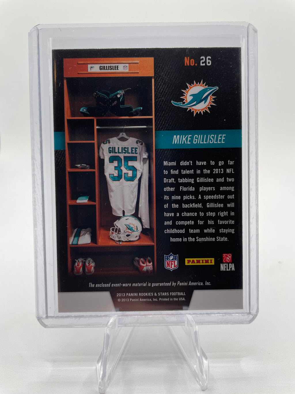 2013 Panini Rookies & Stars Mike Gillislee Dress for Success Rookie Patch