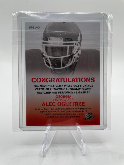 2013 Press Pass Alec Ogletree Rookie Auto #PPS-AO