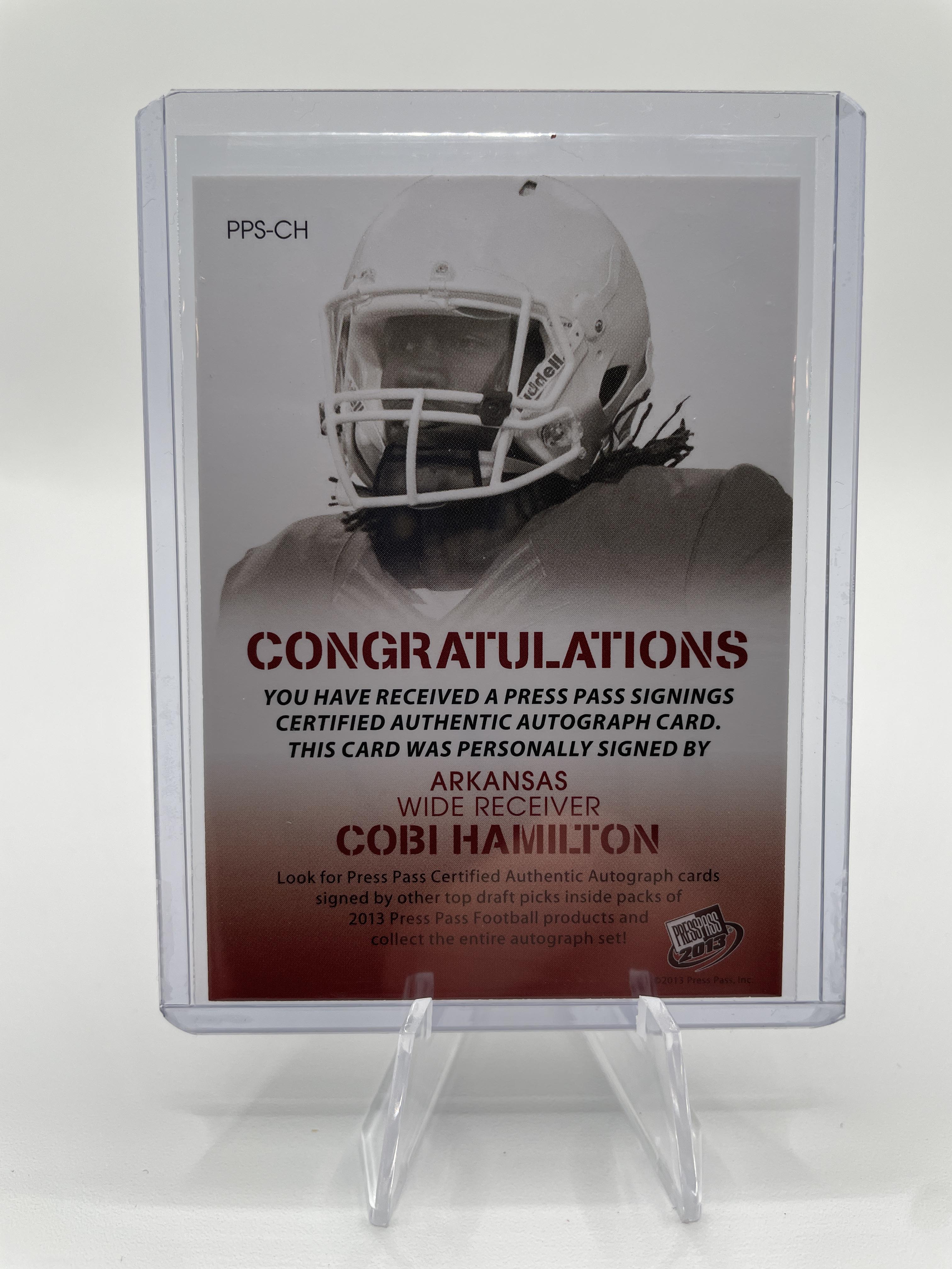 2013 Press Pass Cobi Hamilton Bronze Rookie Auto /199 #PPS-CH