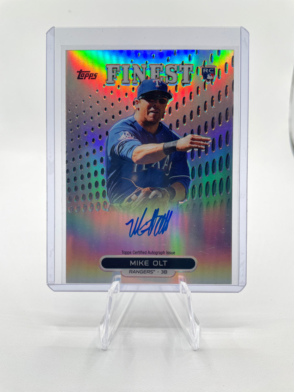 2013 Topps Finest Mike Olt Rookie Refractor Auto #RA-MO