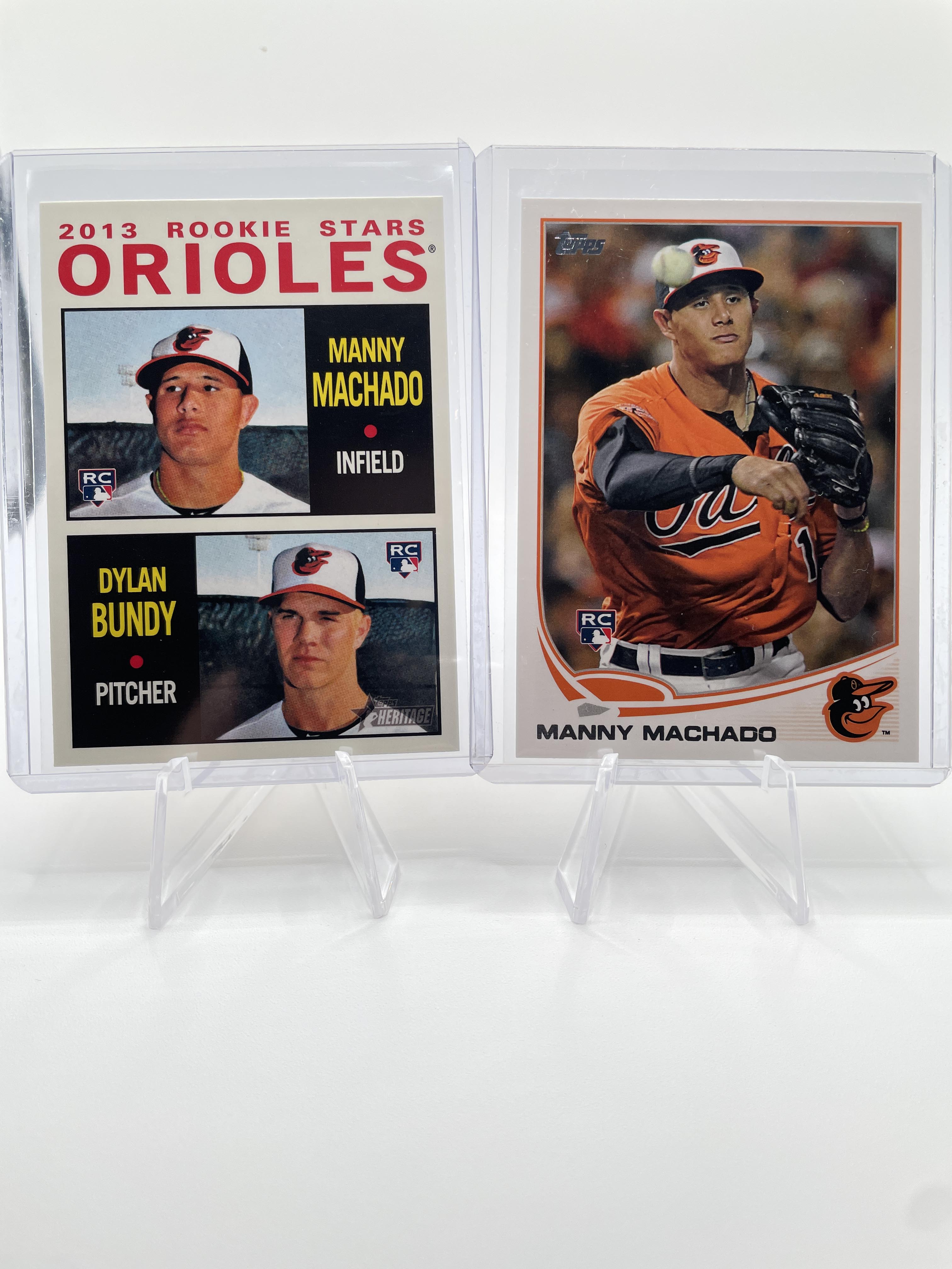 2013 Topps Manny Machado Rookie #270 + Heritage Rookie Stars #201