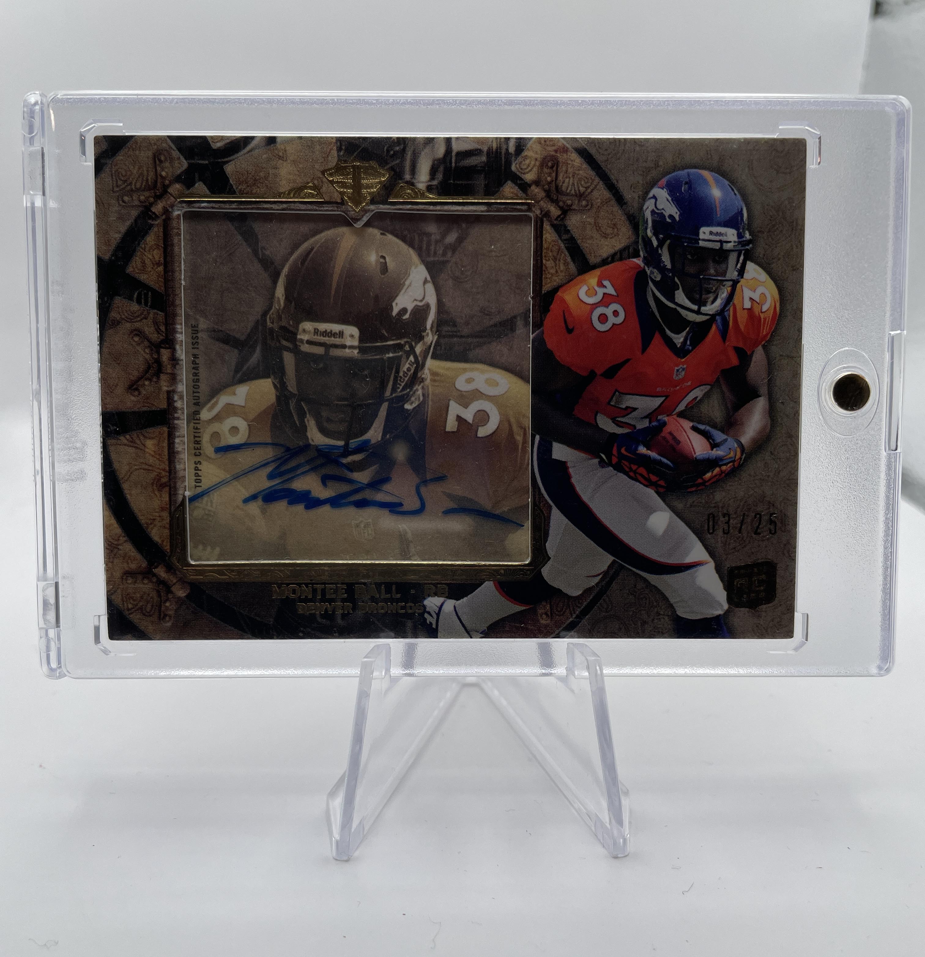 2013 Topps Triple Threads Montee Ball Transparencies Rookie Auto SP /25