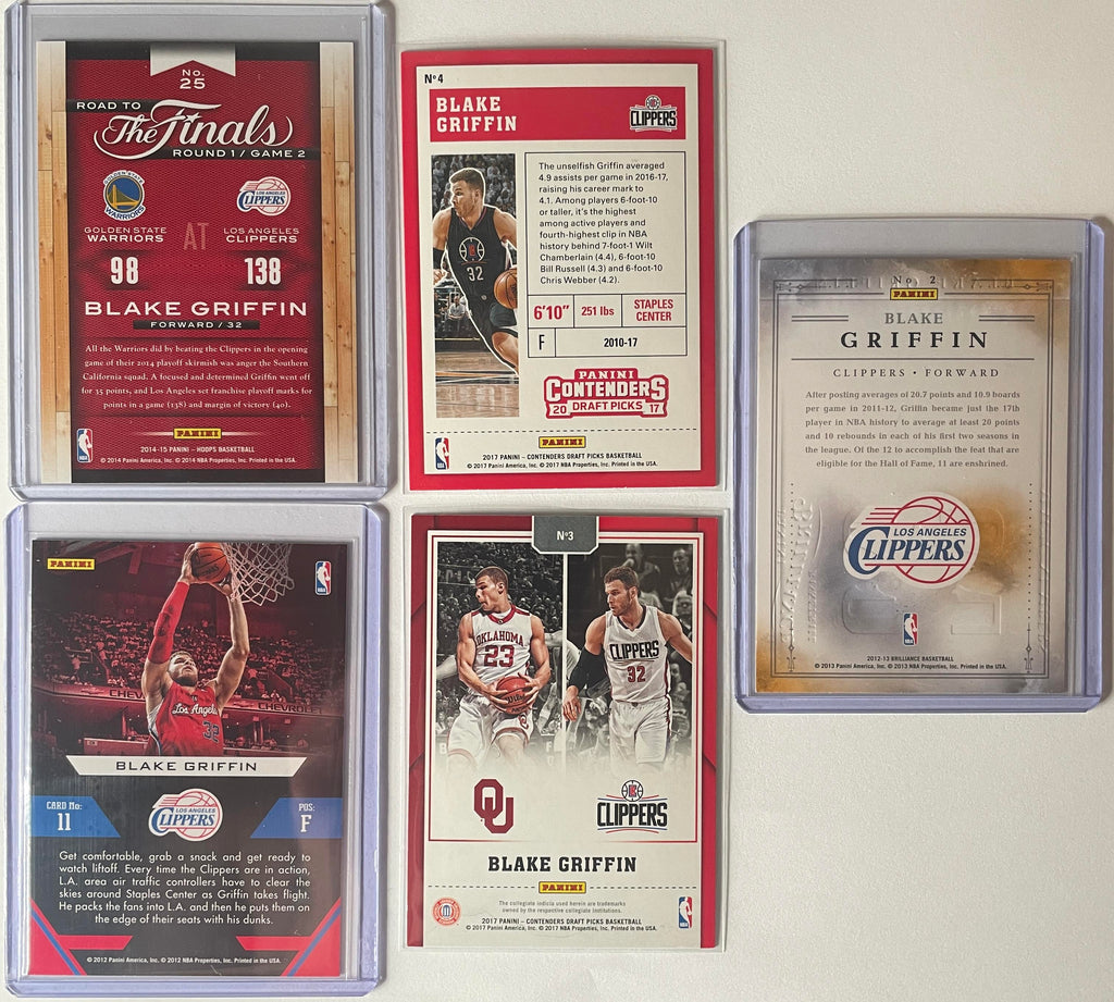 2014-15 Panini Hoops Blake Griffin The Finals /2014 + 2012 Brilliance & Inserts