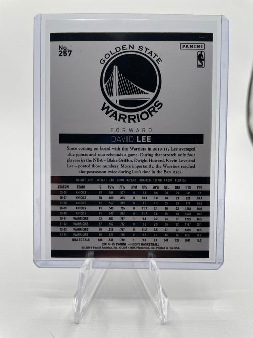 2014-15 Panini Hoops David Lee #257 Silver Refractor /399