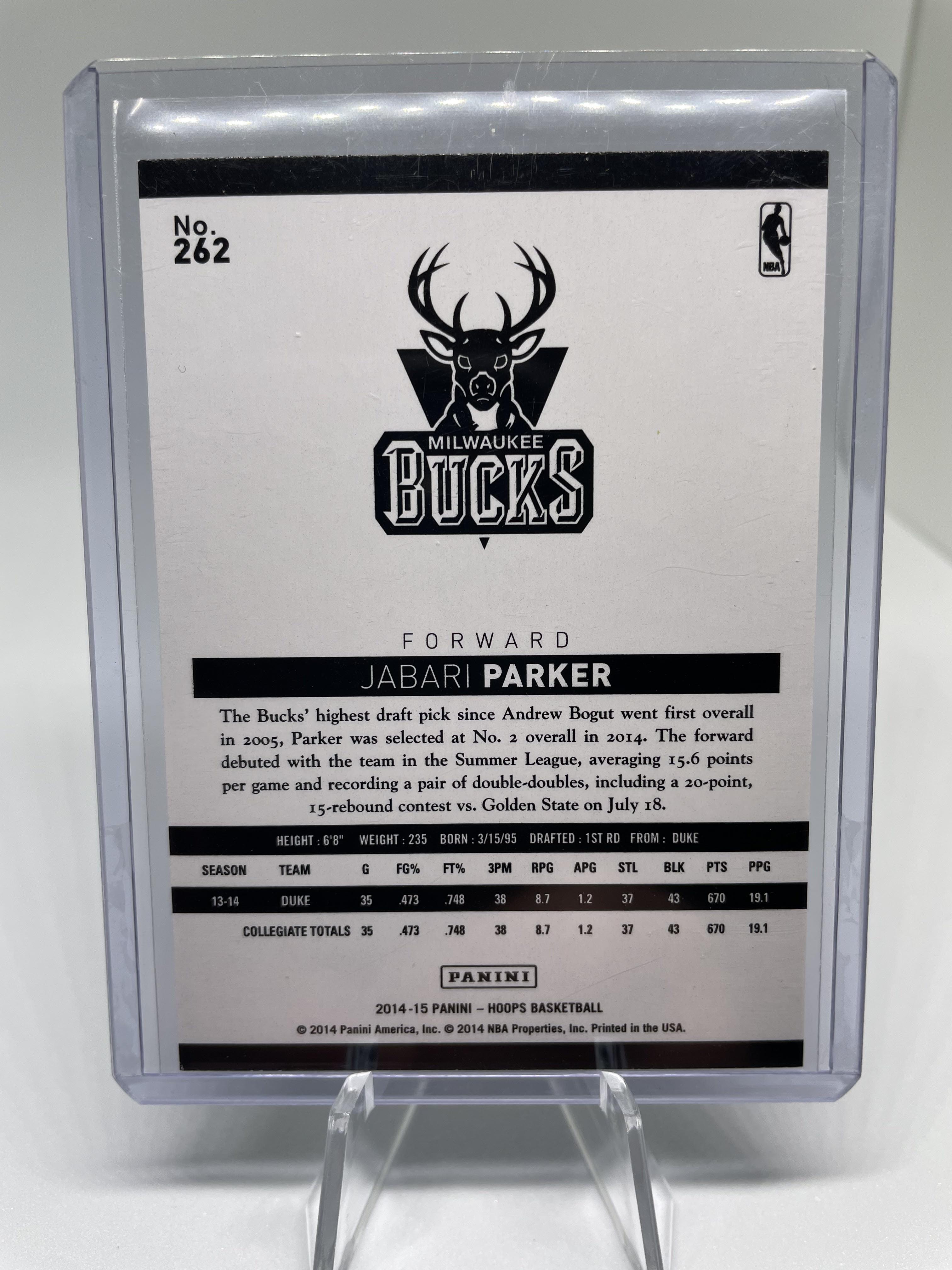 2014-15 Panini Hoops Jabari Parker Green Prizm Rookie #242