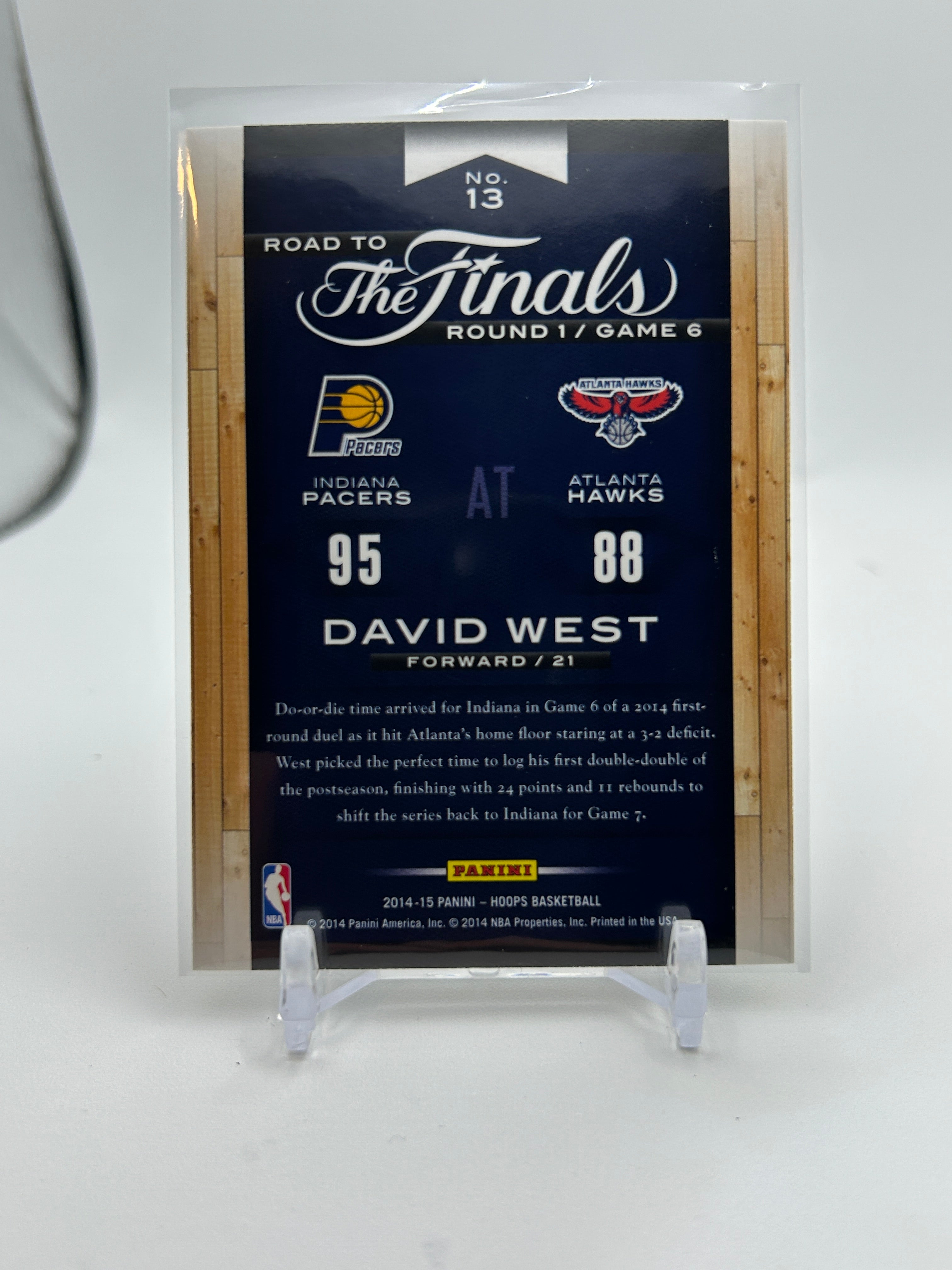 2014-15 Panini NBA Hoops David West Road to the Finals /2015
