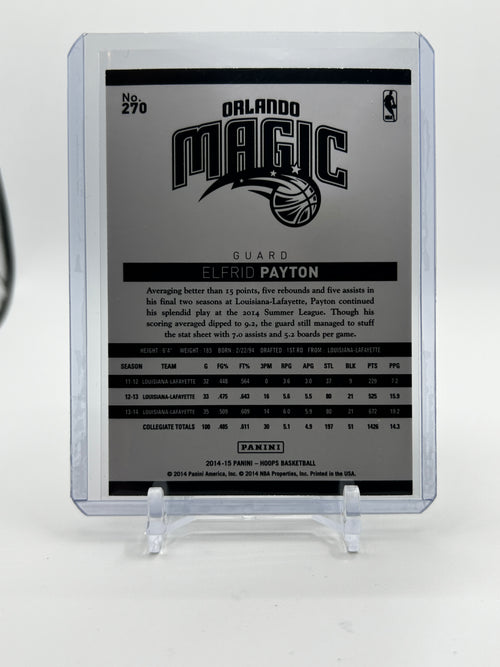 2014-15 Panini NBA Hoops Elfrid Payton Rookie Gold Border SP #270