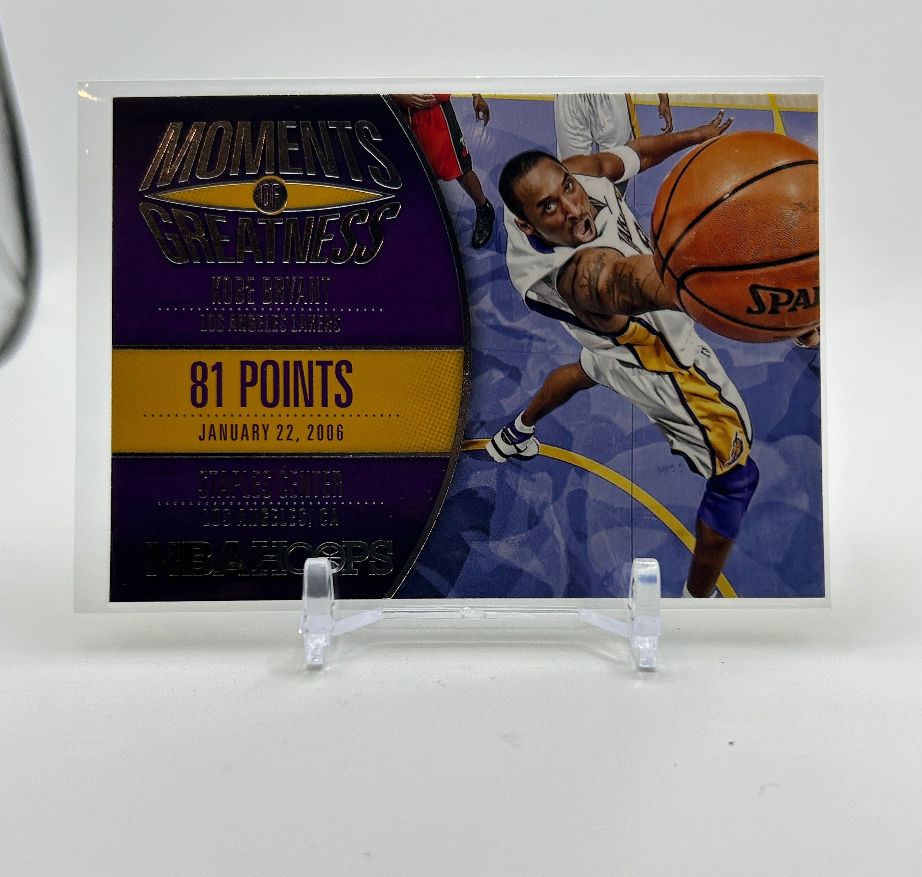 2014-15 Panini NBA Hoops Kobe Bryant Moments of Greatness 81 Points #18
