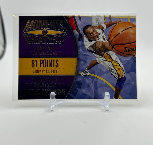 2014-15 Panini NBA Hoops Kobe Bryant Moments of Greatness 81 Points #18