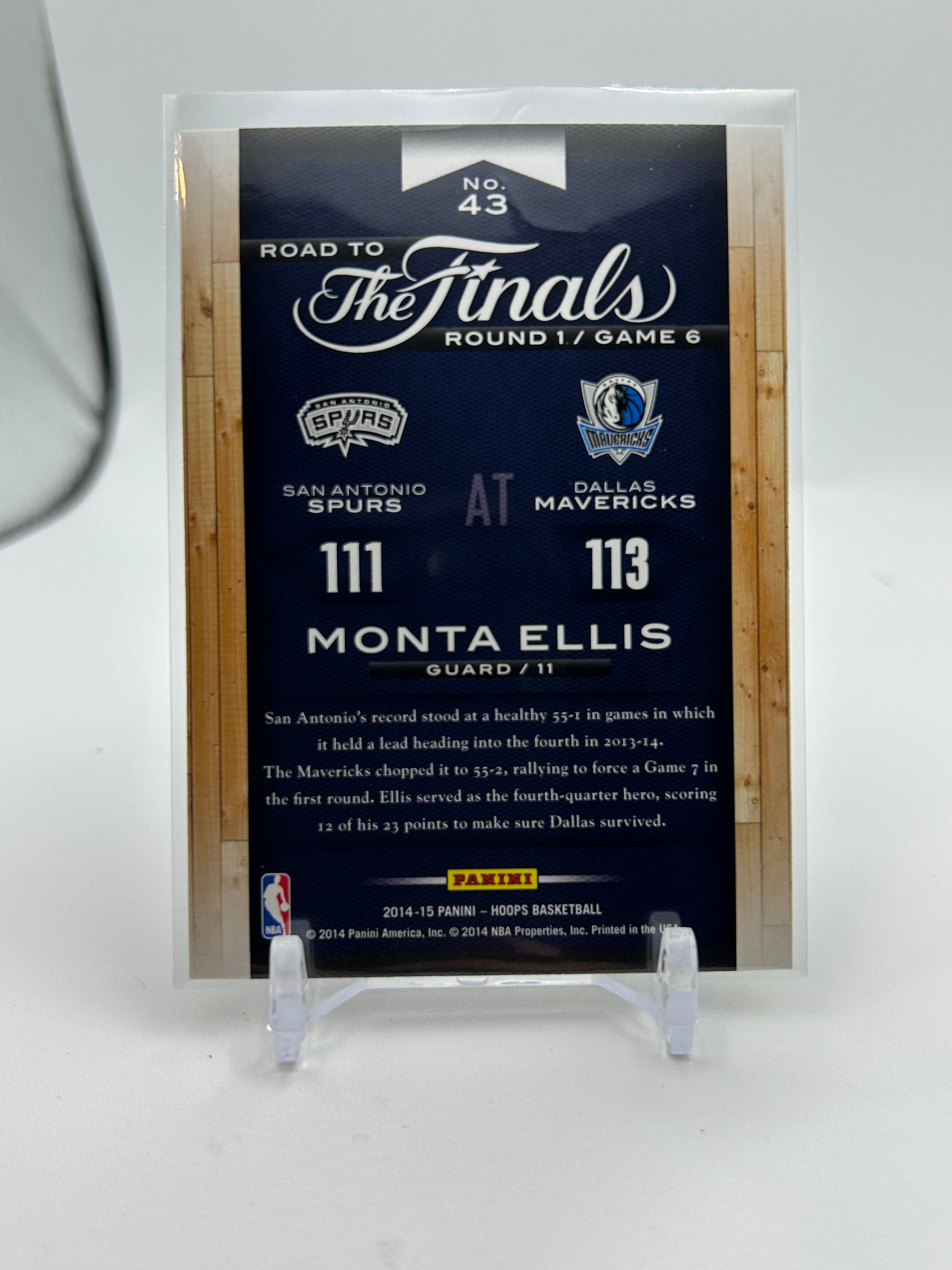2014-15 Panini NBA Hoops Monta Ellis Road to the Finals /2015