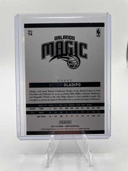 2014-15 Panini NBA Hoops Victor Oladipo Artists Proof Silver Prizm /99 #14