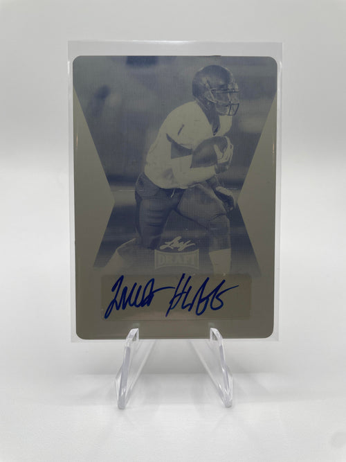 2014 Leaf Draft Marqueston Huff Yellow Printing Plate Rookie Auto 1/1