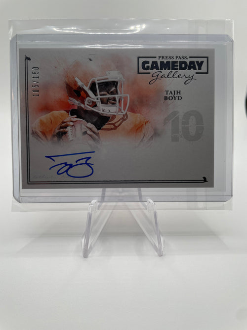 2014 Press Pass Tajh Boyd Gameday Gallery On-Card Rookie Auto /150
