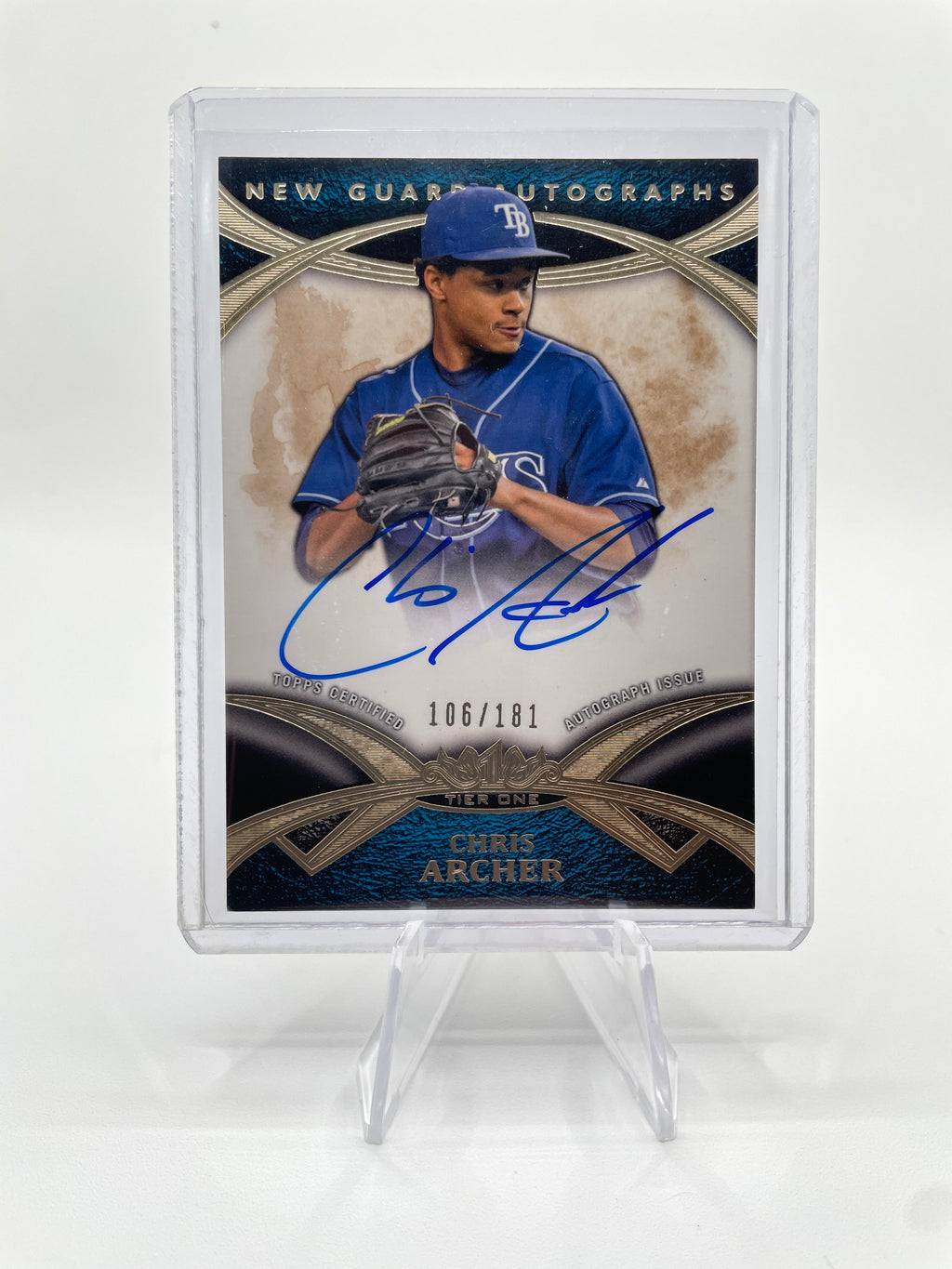 2014 Topps Tier One Chris Archer New Guard Rookie Auto /181