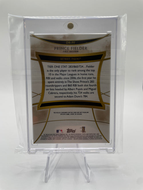 2014 Topps Tier One Prince Fielder Relics Dual /50 #DR-PF