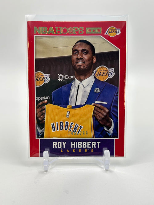 2015-16 Panini NBA Hoops Roy Hibbert Red Parallel /299