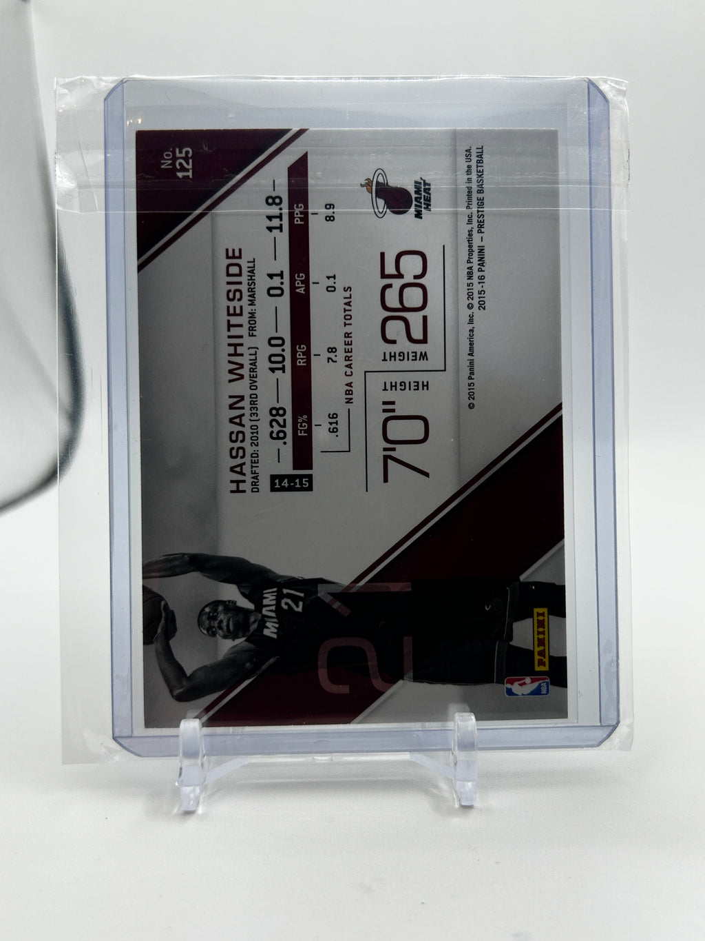 2015-16 Panini Prestige Hassan Whiteside #125