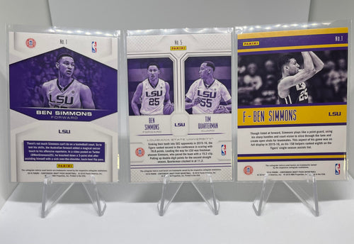 2016-17 Panini Contenders Ben Simmons Gameday + School Colors Rookie Insert Set