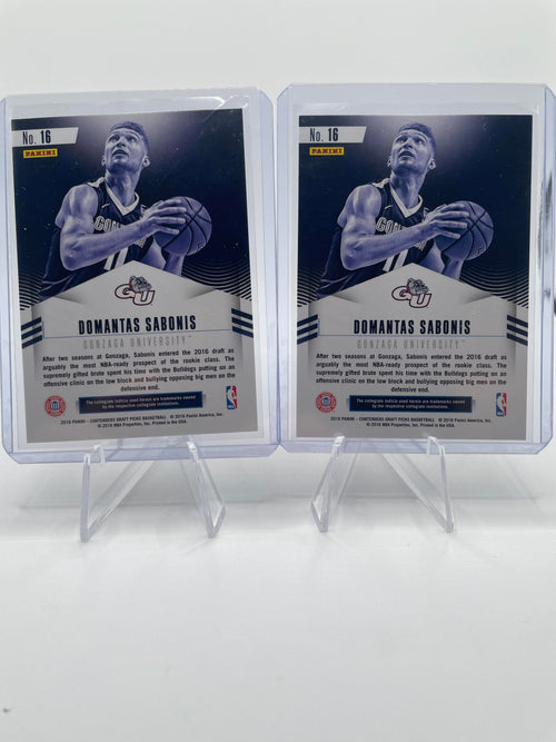 2016-17 Panini Contenders Domantas Sabonis Class Reunion Rookie Insert Set (x2)