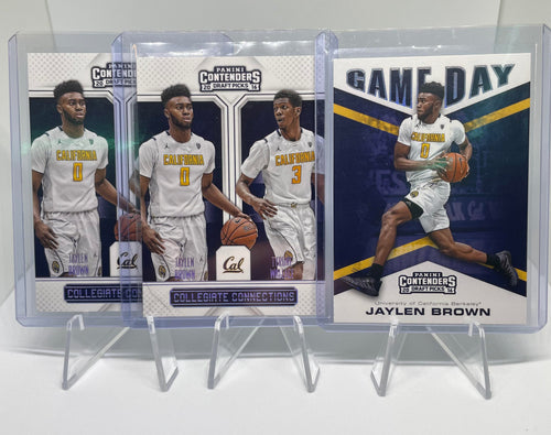 2016-17 Panini Contenders Jaylen Brown Game day + Connections Rookie Set (x3)