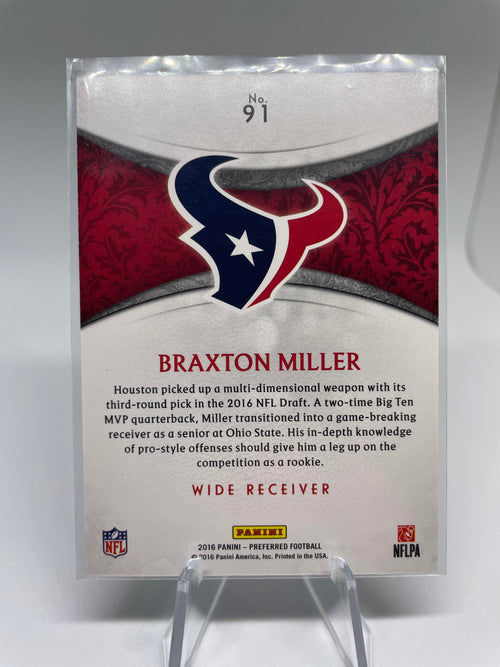 2016 Panini Crown Royale Braxton Miller Red Foil /249 Rookie #91