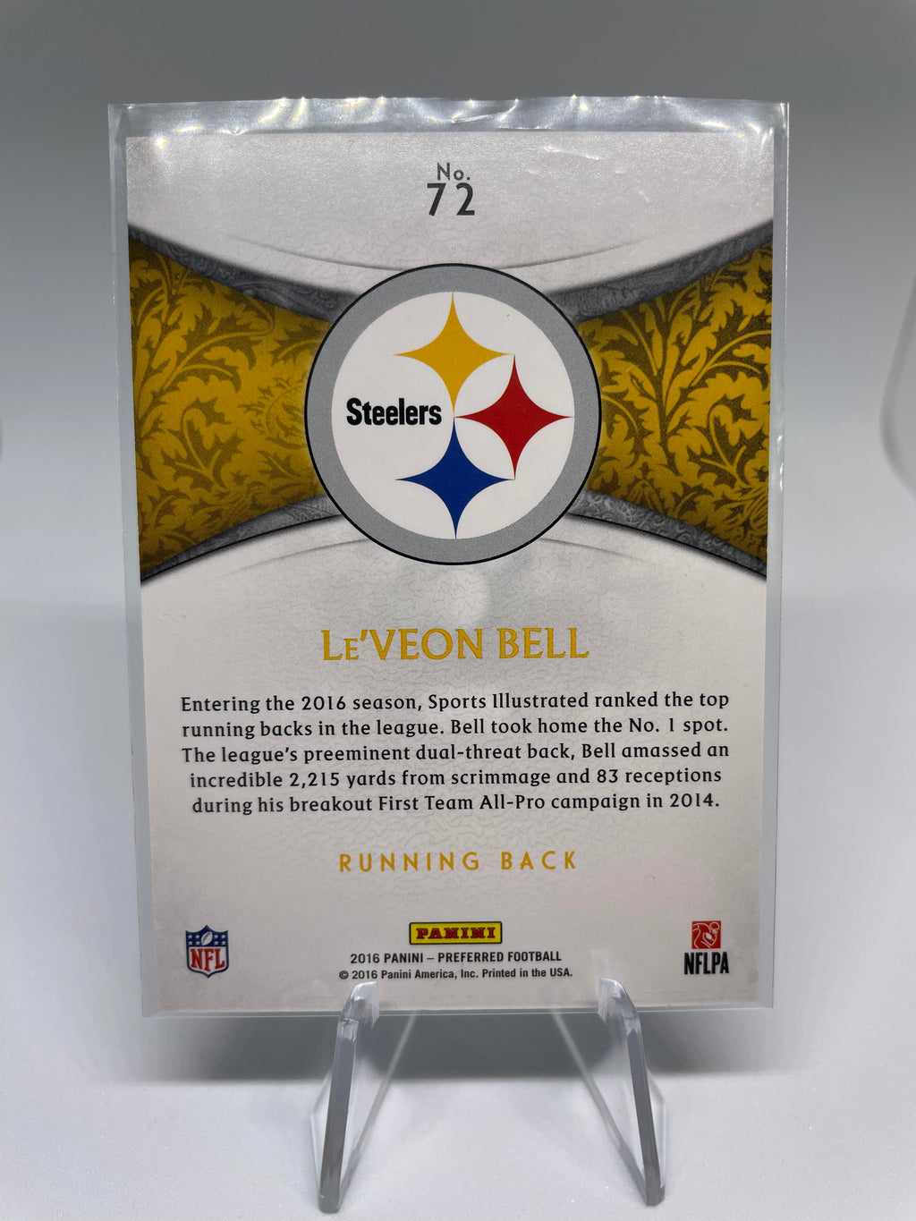 2016 Panini Crown Royale Le'Veon Bell Blue Foil /99