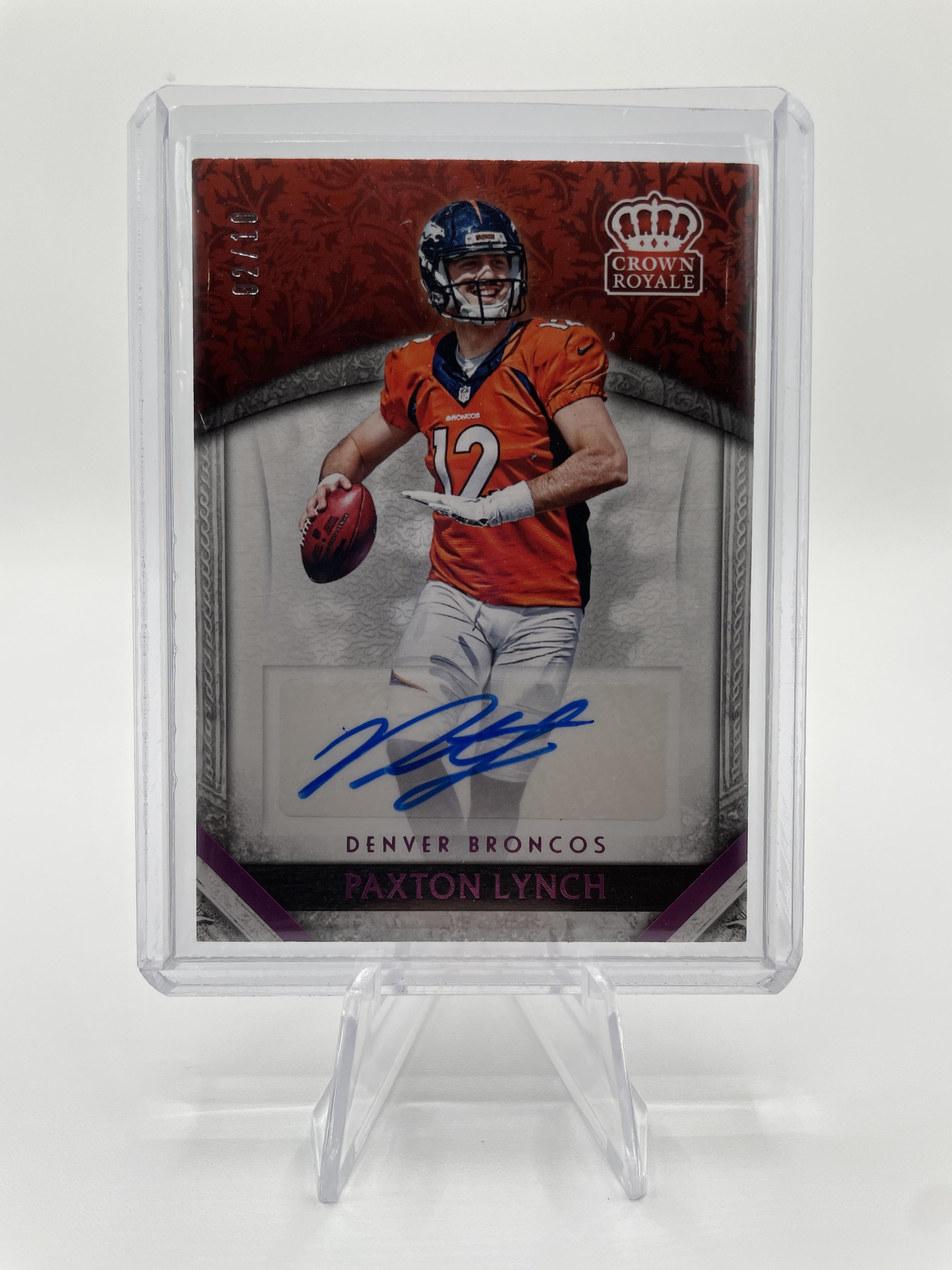 2016 Panini Crown Royale Paxton Lynch Rookie Auto /10