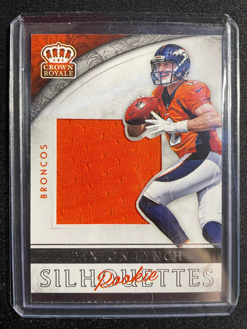 2016 Panini Crown Royale Paxton Lynch Rookie Silhouettes Patch #10