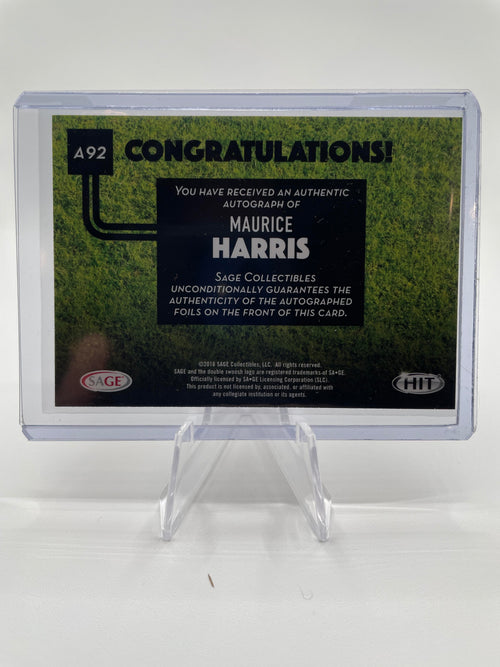 2016 Sage Hit Maurice Harris Rookie Auto #A92