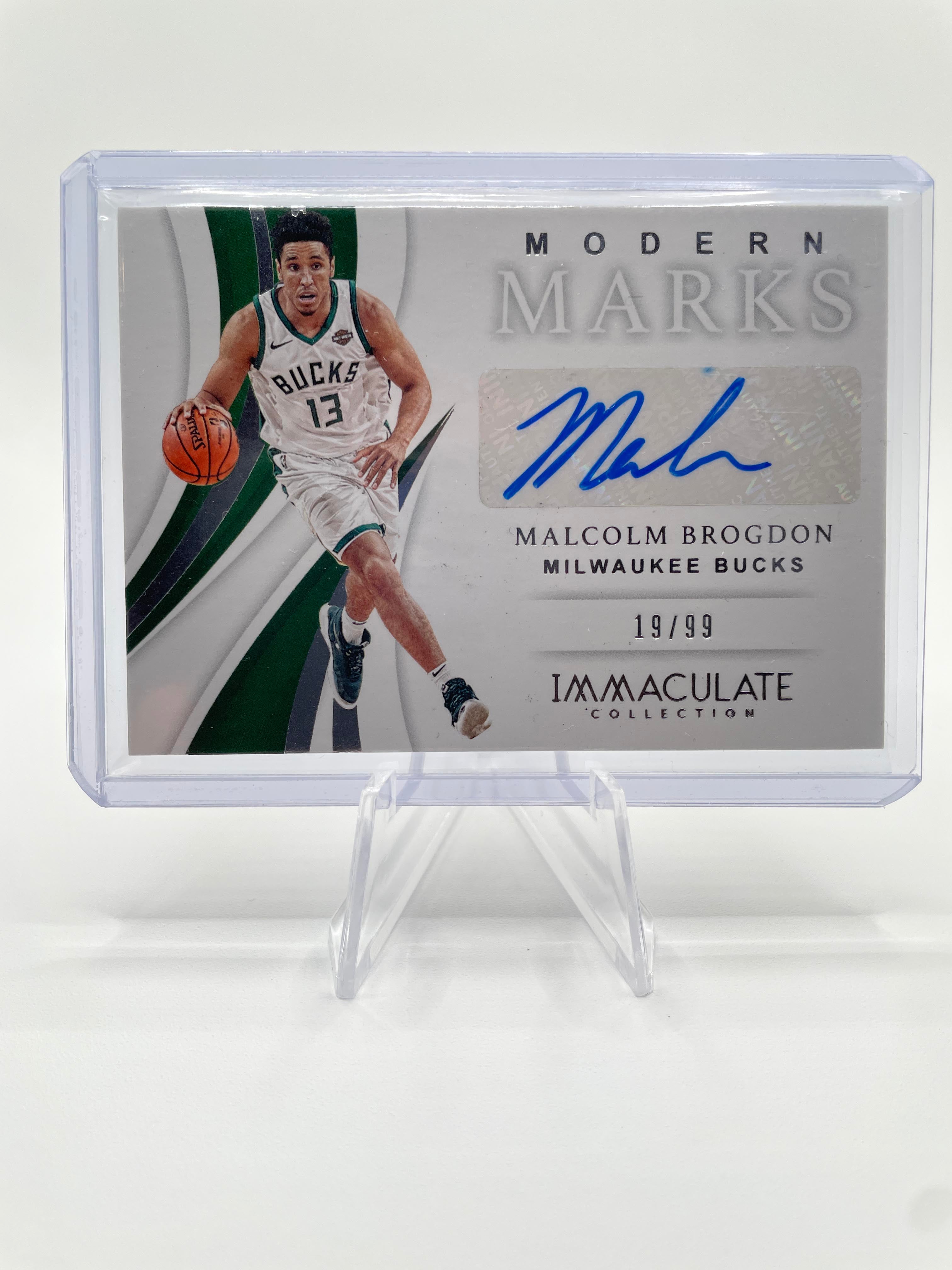 2018-19 Panini Immaculate Malcolm Brogdon Modern Marks Auto /99