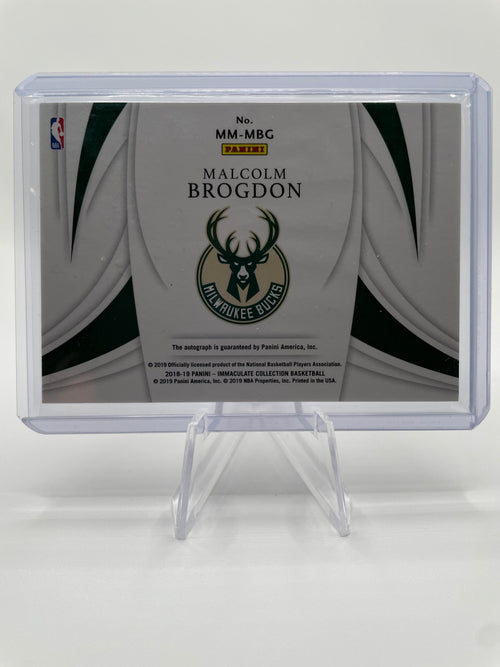2018-19 Panini Immaculate Malcolm Brogdon Modern Marks Auto /99