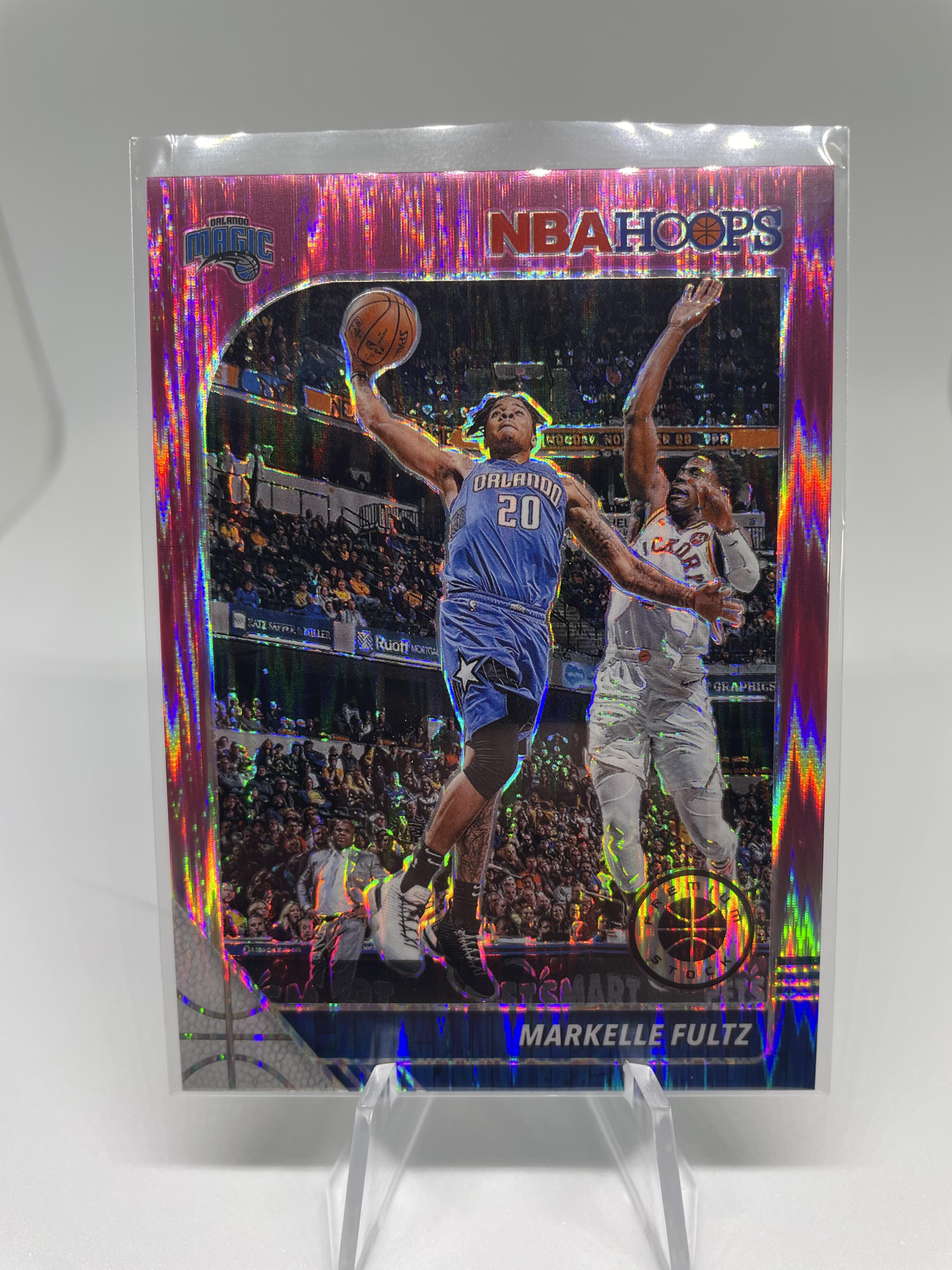 2019-20 Panini NBA Hoops Premium Stock Markelle Fultz Pink Prizm /25