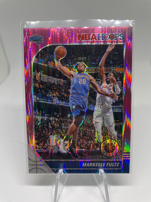 2019-20 Panini NBA Hoops Premium Stock Markelle Fultz Pink Prizm /25