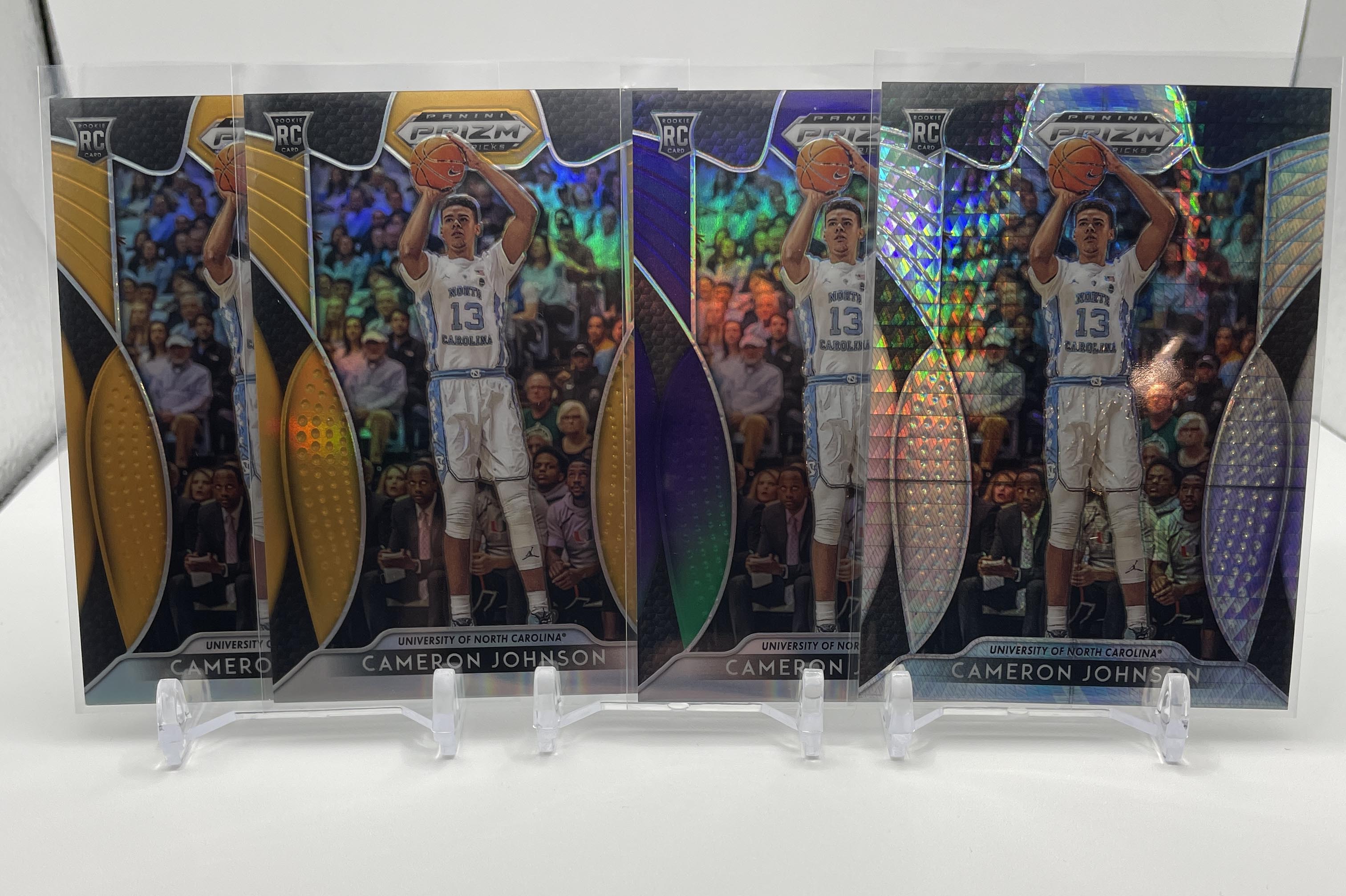 2019-20 Panini Prizm DP Cameron Johnson Hyper /75 Orange /149 Rookie Set (x4)