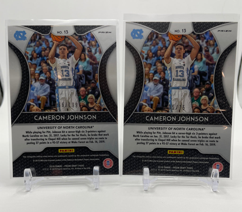 2019-20 Panini Prizm DP Cameron Johnson Hyper /75 Orange /149 Rookie Set (x4)