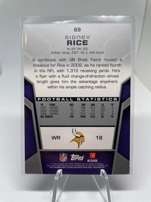 2019 Topps Unrivaled Sydney Rice /499