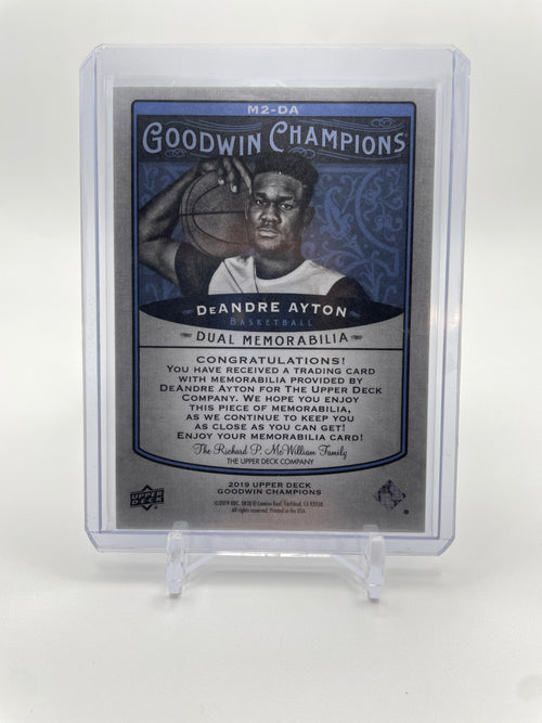 2019 Upper Deck Goodwin Champions DeAndre Ayton Dual Memorabilia Patch