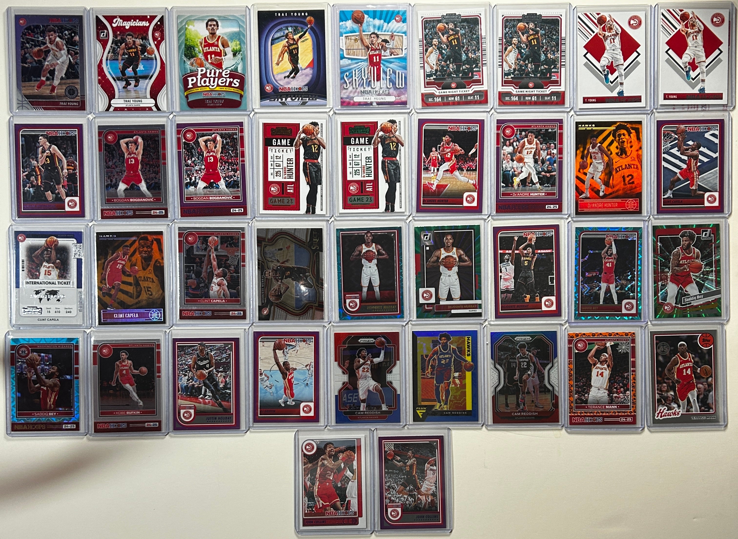 2020-2025 Panini Atlanta Hawks Base + SP + Insert Lot Trae Young Risacher (x210)