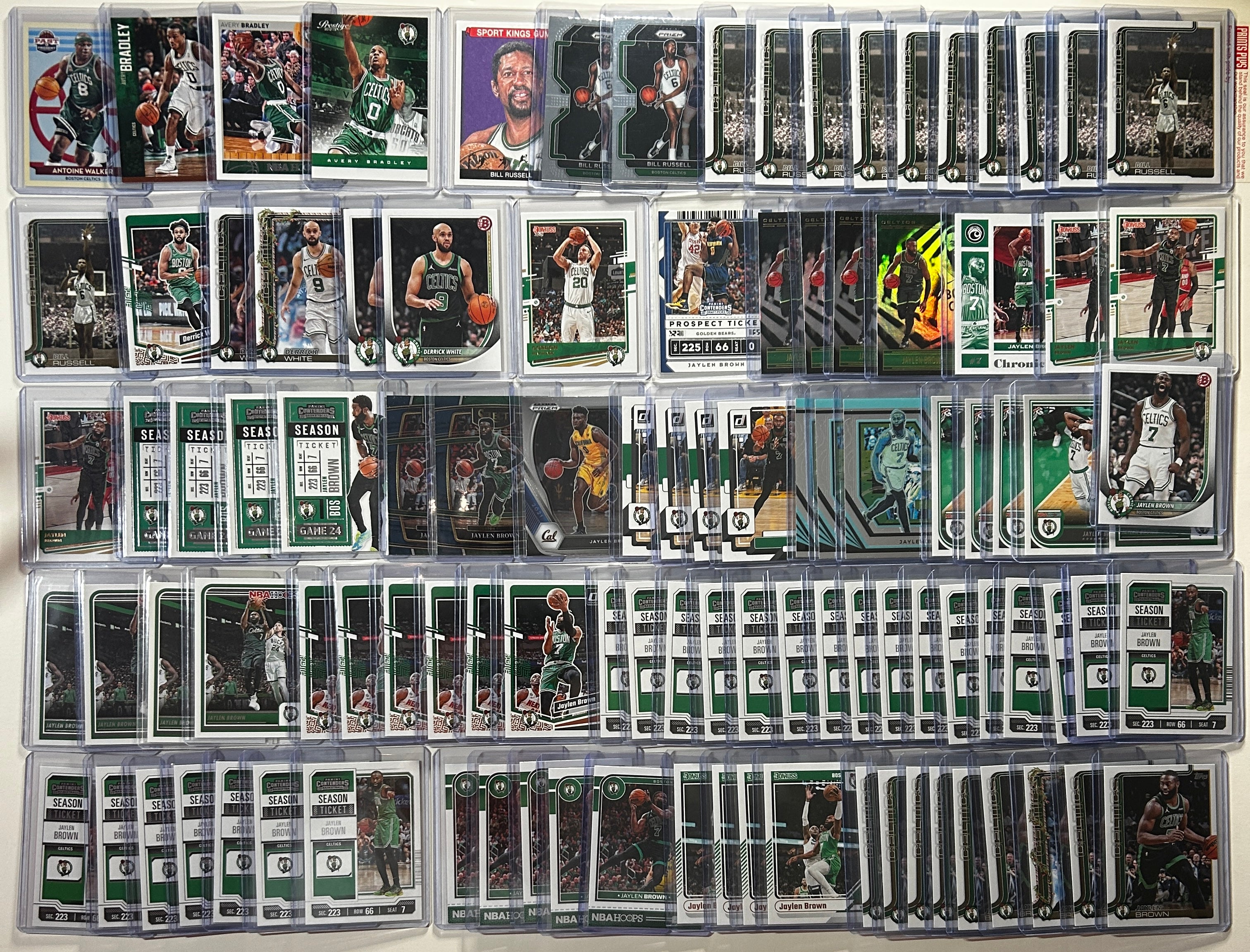 2020-2025 Panini Boston Celtics Base + SP + Insert Lot Jayson Tatum Brown (x303)