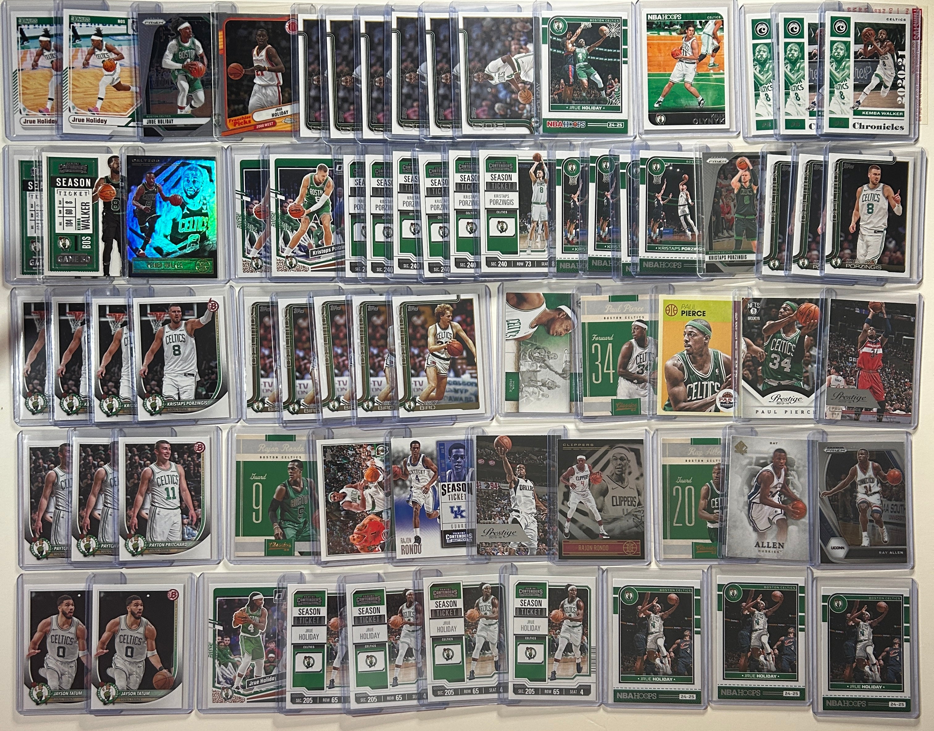 2020-2025 Panini Boston Celtics Base + SP + Insert Lot Jayson Tatum Brown (x303)