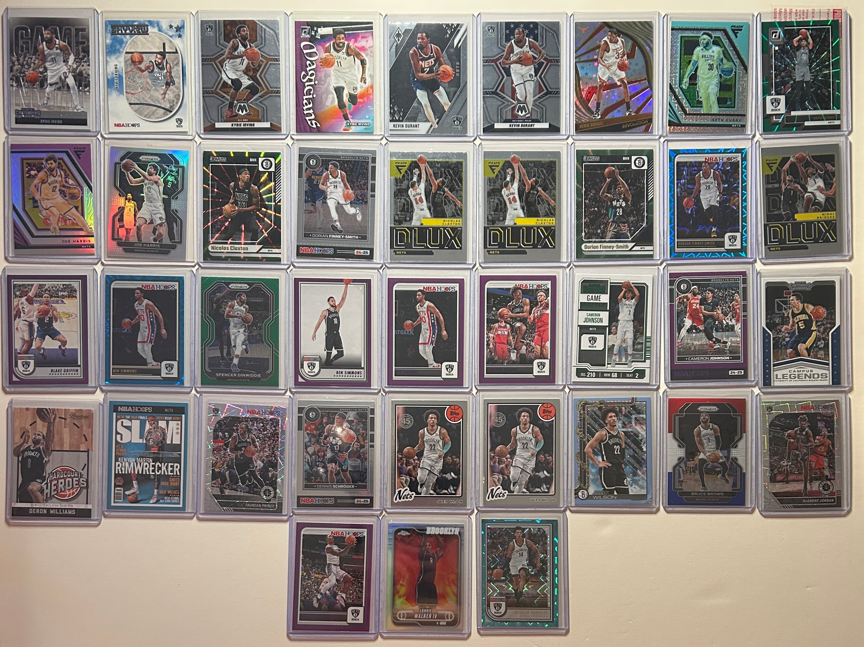 2020-2025 Panini Brooklyn Nets Base + SP + Insert Lot Durant Kyrie Harden (x171)