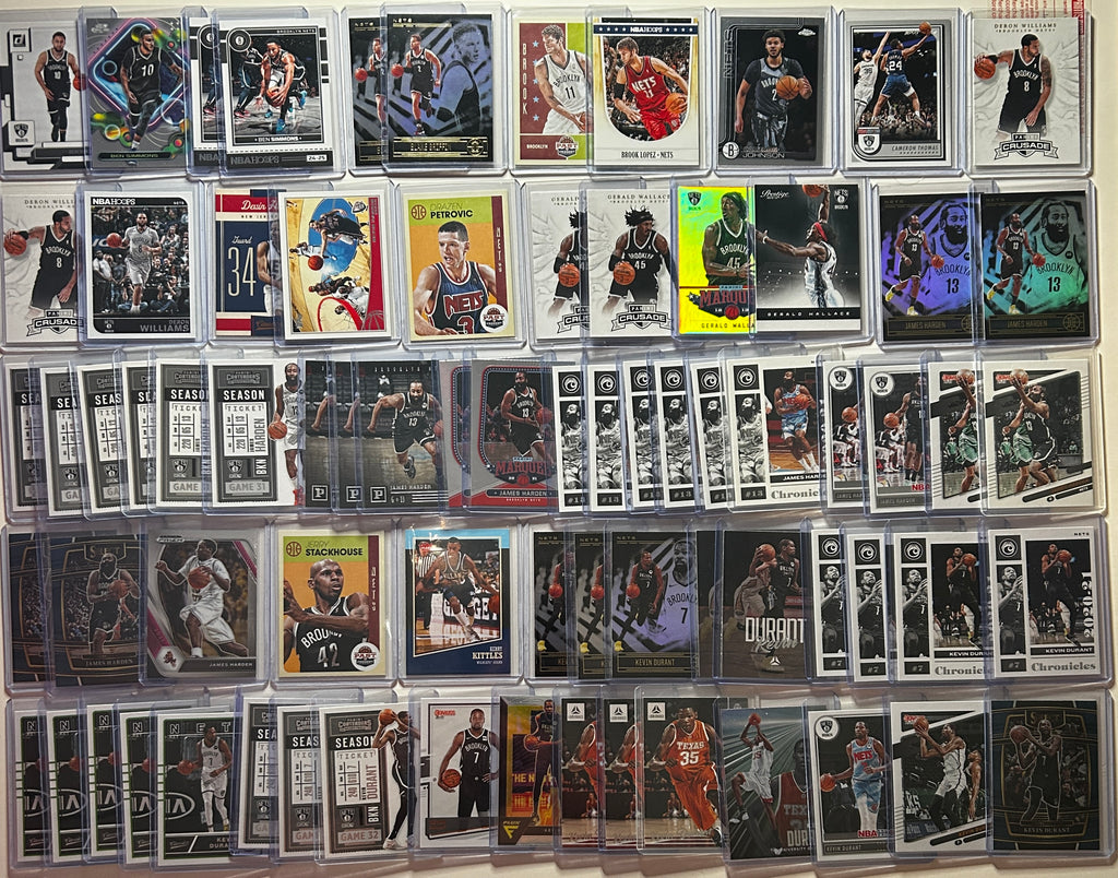 2020-2025 Panini Brooklyn Nets Base + SP + Insert Lot Durant Kyrie Harden (x171)