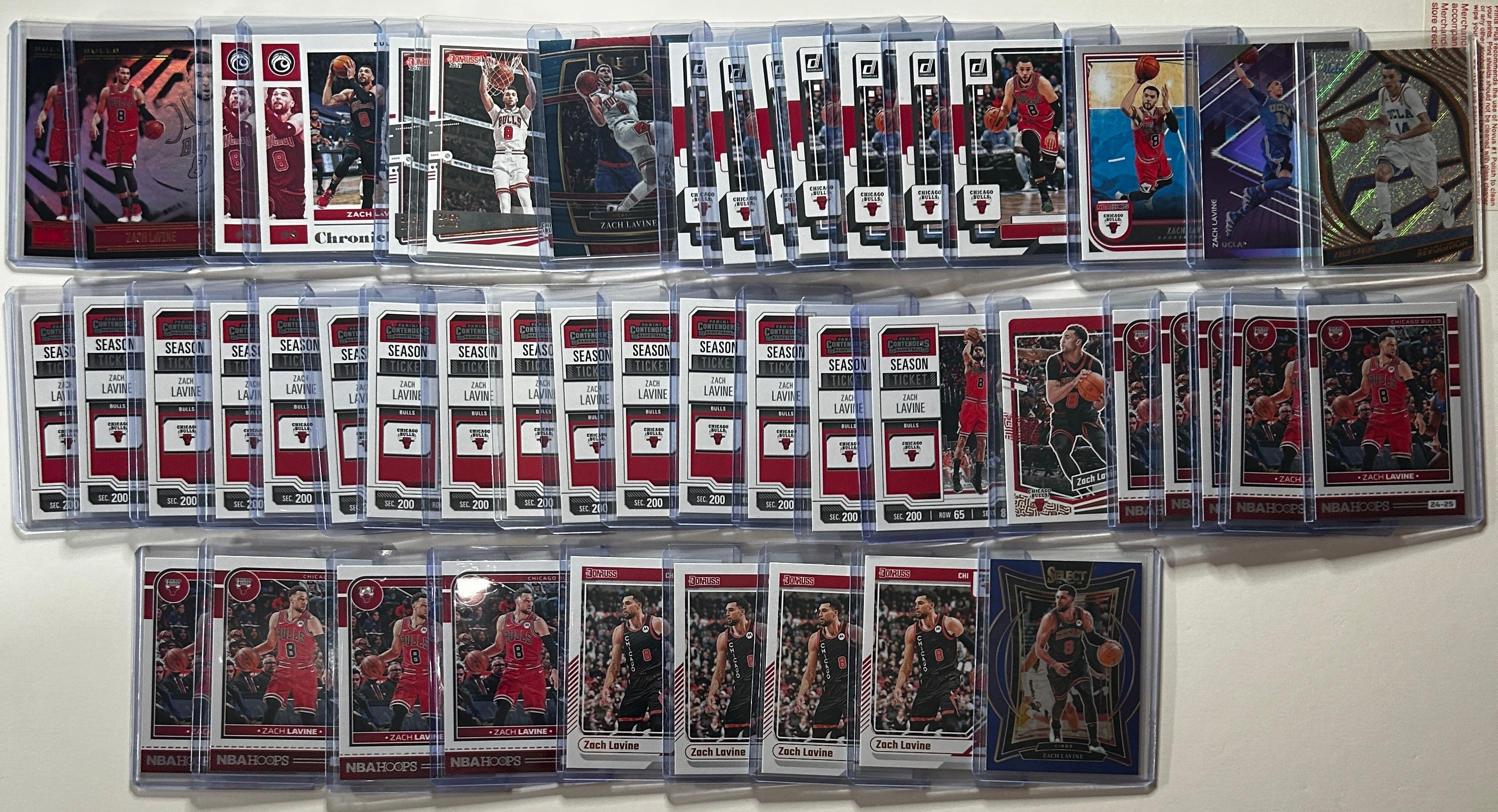 2020-2025 Panini Chicago Bulls Base + SP + Insert Lot Lavine DeRozan Ball (x177)